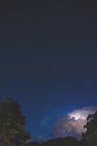 Lightning with the Big Dipper