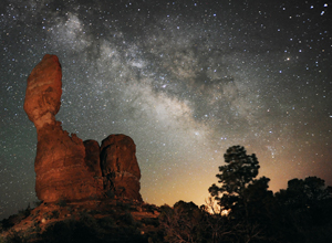 Milky Way over Balance Rock